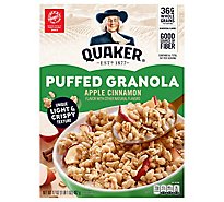 Quaker Puffed Granola Apple Cinnamon - 17 OZ