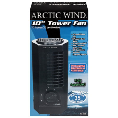 Suva 10in Tower Fan Blk - EA - Image 2