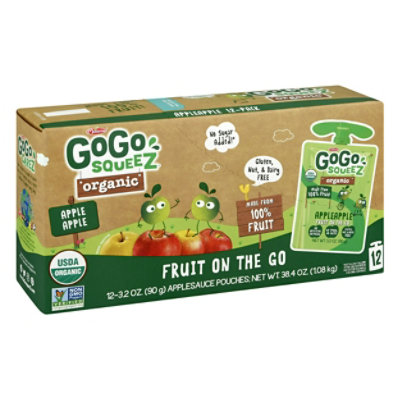 GoGo Squeeze Organic Applesauce - 12-3.2 Oz - Image 4