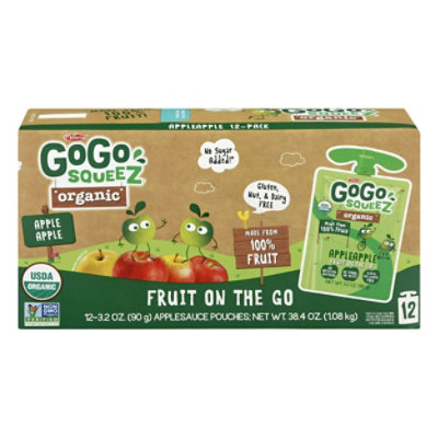 GoGo Squeeze Organic Applesauce - 12-3.2 Oz - Image 5