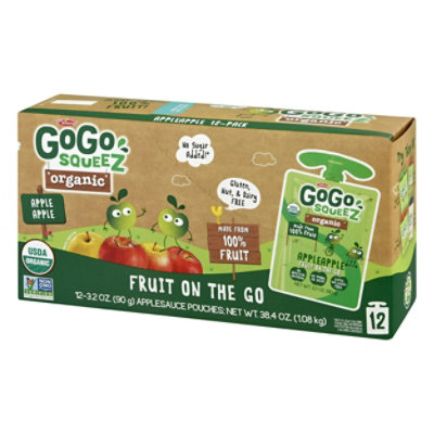 GoGo Squeeze Organic Applesauce - 12-3.2 Oz - Image 3