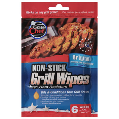 Grate Chef Non Stick Grill Wipes - 6 Count - Image 1