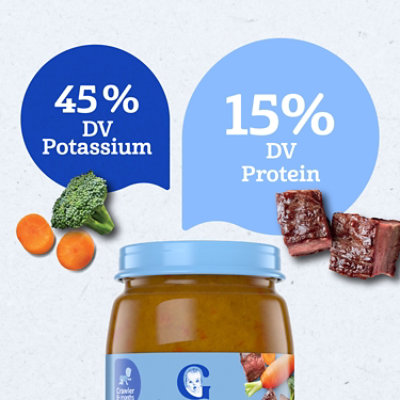 Gerber 3rd Foods Mealtime Beef Vegetable Baby Food Jar - 6 Oz - Image 4