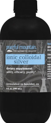 Peaceful Mountain Ionic Colloidal Silver Supplement - 6 Oz - Image 2