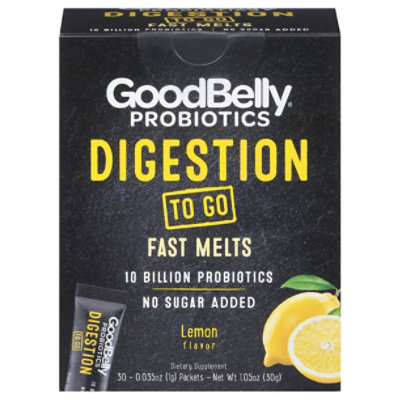 Good Belly Probiotics Lemon Digestion Powder 30 Count - 1.5 Oz - Image 2