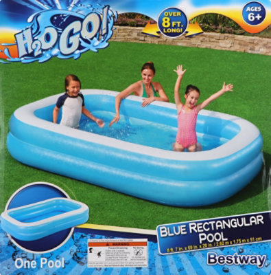 Big Blue Rectangular Family Pool - EA - Image 2