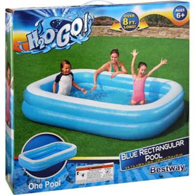 Big Blue Rectangular Family Pool - EA - Image 1