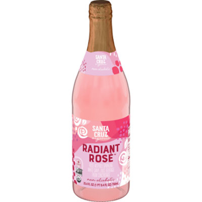 Santa Cruz Organic Radiant Ros Sparkling Mocktail Non Alcoholic Juice Beverage - 25.4 Oz - Image 1