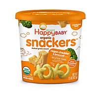 Happy Baby Org Snackers Vegan Ched Broc - 1.5 OZ