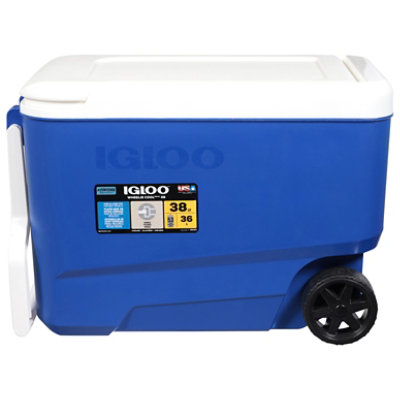 Igloo Blue Wheelie Cool Cooler - 38 Quart - Image 3
