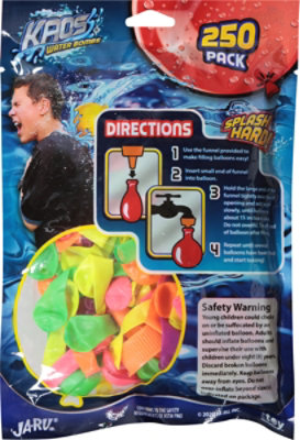 Jaru Karos Water Bombs Balloons With Filler - 250 Count - Image 4