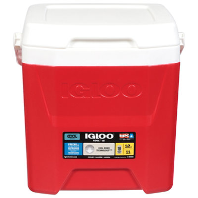 Igloo 12 Quart Cool Cooler Red - Each - Image 1