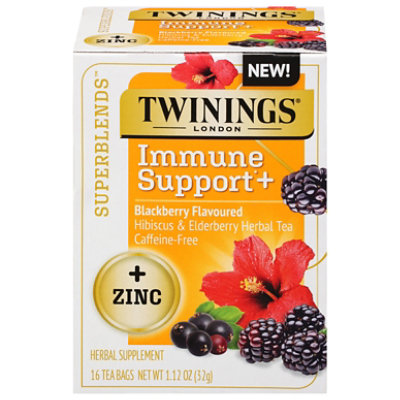 Twinings Superblend Immune Support Zinc Tea - 16 Count