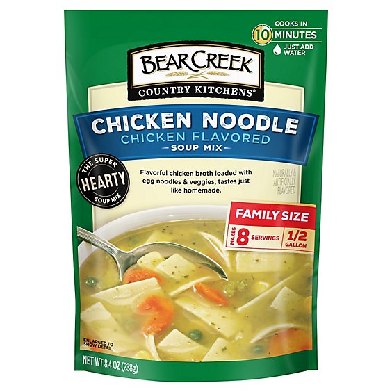 Bear Creek Chicken Noodle Soup Mix - Case - 8.4 Oz