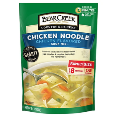 Bear Creek Chicken Noodle Soup Mix - Case - 8.4 Oz