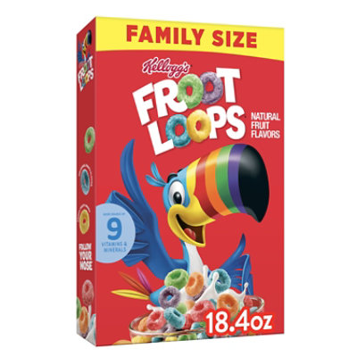 Kelloggs Froot Loops Cereal - 18.4 Oz