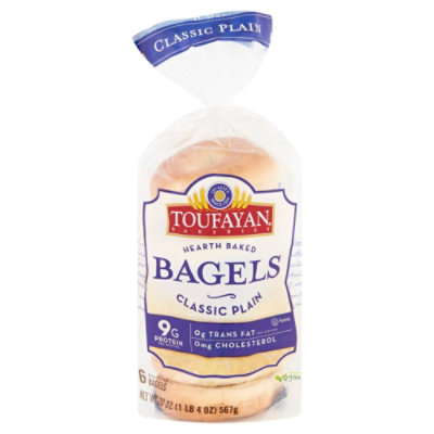 Toufayan Plain Bagels - 20 OZ - Image 3