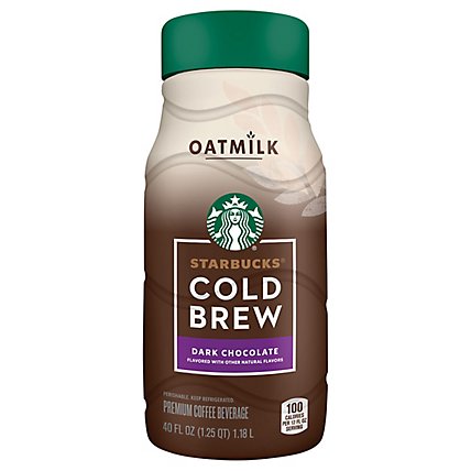 Starbucks Oat Milk Cold Brew Premium Coffee Beverage Dark Chocolate 40 Fl Oz Bottle - 40 FZ - Image 1