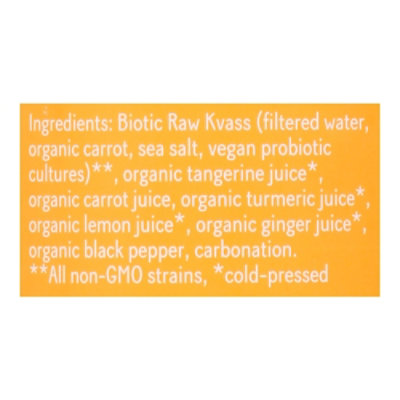 Biotic Organic Turmeric Tangerine Kvass - 15.2 Fl. Oz. - Image 5