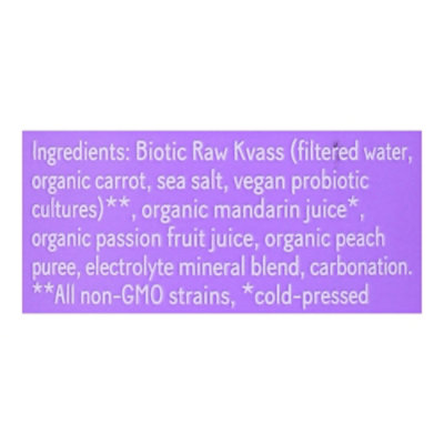 Biotic Passion Fruit Mandarin Kvass Organic - 15.2 Fl. Oz. - Image 5