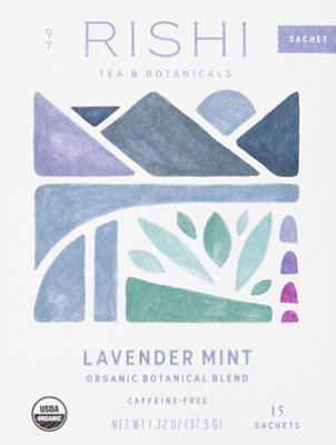 Rishi Lavendar Mint Tea - 15 Count - Image 2