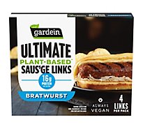Gardein Ultimate Plant Based Vegan Frozen Bratwurst Sausage 4 Count - 14 Oz