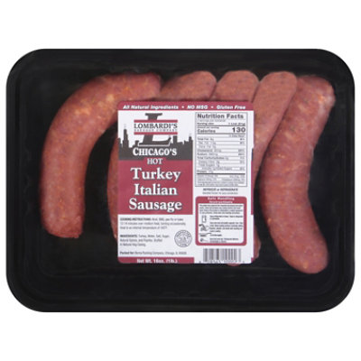 Lombardi's Mild Turkey Italian Sausage, 16 oz - Metro Market