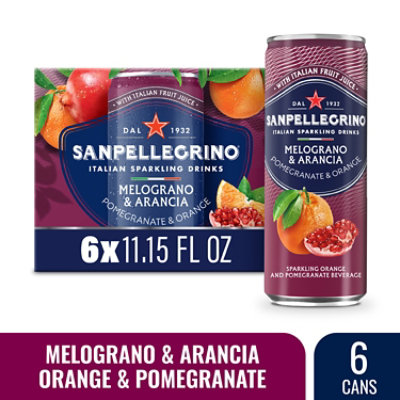 Sanpellegrino Melograno And Arancia Italian Sparkling Drinks In Can - 6-11.15 Fl. Oz. - Image 1