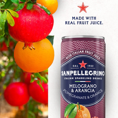 Sanpellegrino Melograno And Arancia Italian Sparkling Drinks In Can - 6-11.15 Fl. Oz. - Image 2