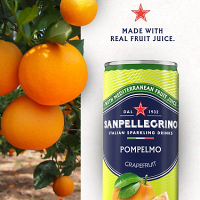 Sanpellegrino Pompelmo Italian Sparkling Grapefruit Beverage Drink In Can - 6-11.15 Fl. Oz. - Image 2