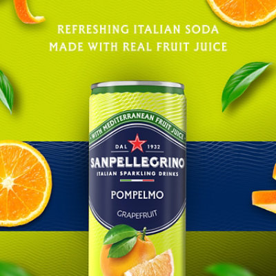 Sanpellegrino Pompelmo Italian Sparkling Grapefruit Beverage Drink In Can - 6-11.15 Fl. Oz. - Image 3