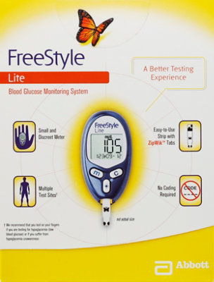 Freestyle Lite Blood Glucose Monitoring System - EA - Image 3