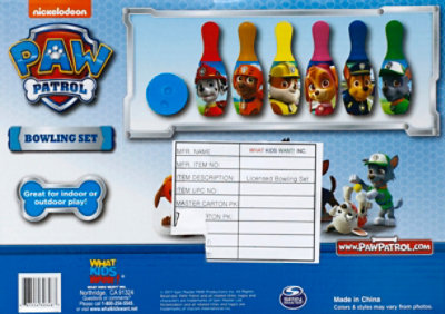 What Paw Patrol Bowling Set - EA - Image 3