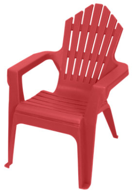 Gracious Living Kid Adirondack Chair Red -Each - Image 1