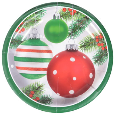 Signature SELECT Glimmering Ornaments Lunch Plates 8 Count - Each - Image 1