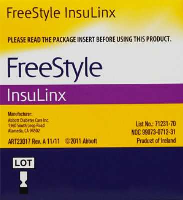 Freestyle Insulinx Blood Glucose Test Strips - 50 CT - Image 3