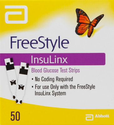 Freestyle Insulinx Blood Glucose Test Strips - 50 CT - Image 2
