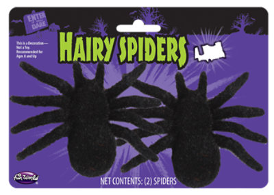 Fun World Hairy Spiders  4.5 inch 2 pk– Each - Image 1