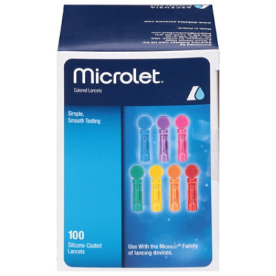 Bayer Microlet Colored Lancets - 100 CT - Image 3