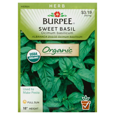 Herb Basil Sweet Organic - EA - Image 1