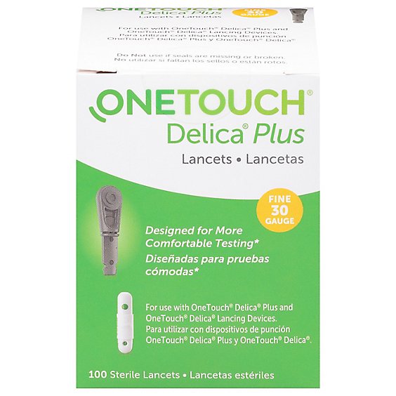 Onetouch Delica Plus 30g Lanct - 100 CT