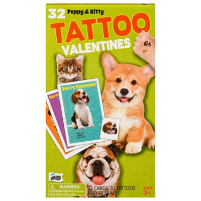 Mel Puppy Kitten Tattoo Cards - 32 CT - Image 3
