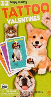 Mel Puppy Kitten Tattoo Cards - 32 CT - Image 2