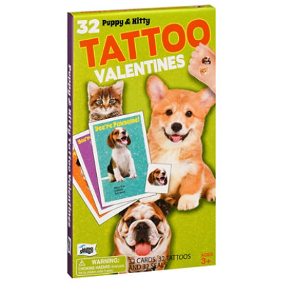 Mel Puppy Kitten Tattoo Cards - 32 CT - Image 1