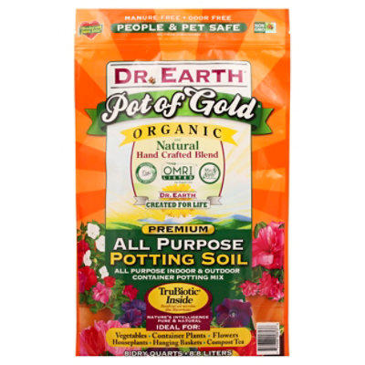 Dr.earth Pot Of Gold All Purpose Potting Soil 8 Qt - 8 QT - Image 1