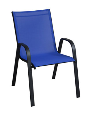 Signature SELECT Blue Steel Sling Chair Each safeway