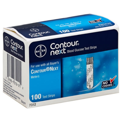 CONTOUR® NEXT Blood Glucose Test Strips, 100ct, Retail - DDP Medical Supply