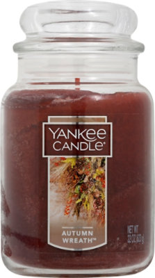 Yankee Autumn Wreath Candle - 22 OZ - Image 2