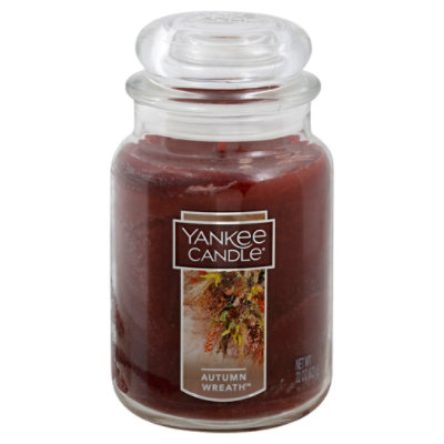 Yankee Autumn Wreath Candle - 22 OZ - Image 1