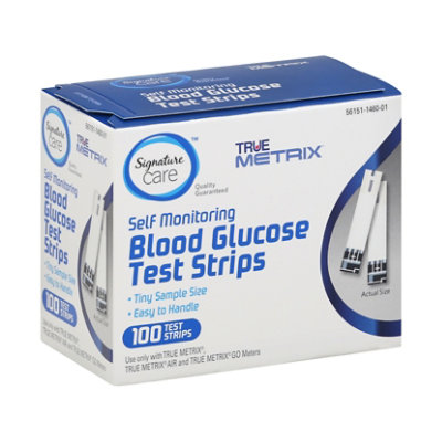 Signature Select/Care Blood Glucose Test Strips - 100 Count - Image 1